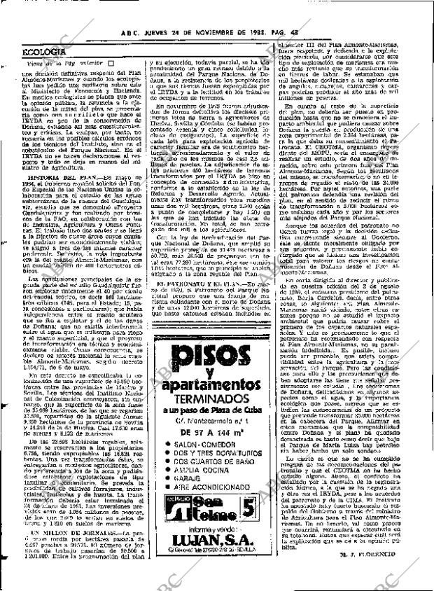 ABC SEVILLA 24-11-1983 página 48