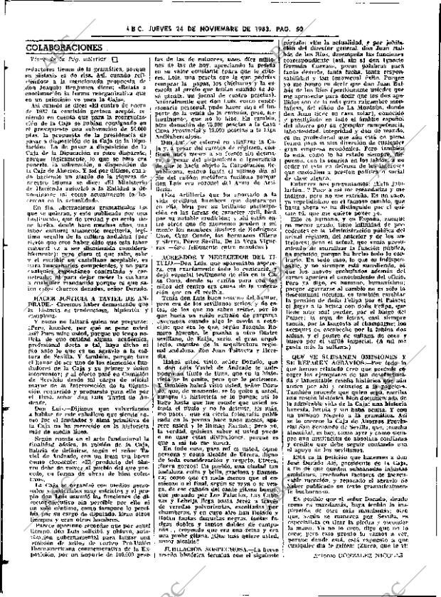 ABC SEVILLA 24-11-1983 página 50