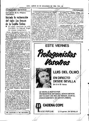 ABC SEVILLA 24-11-1983 página 63