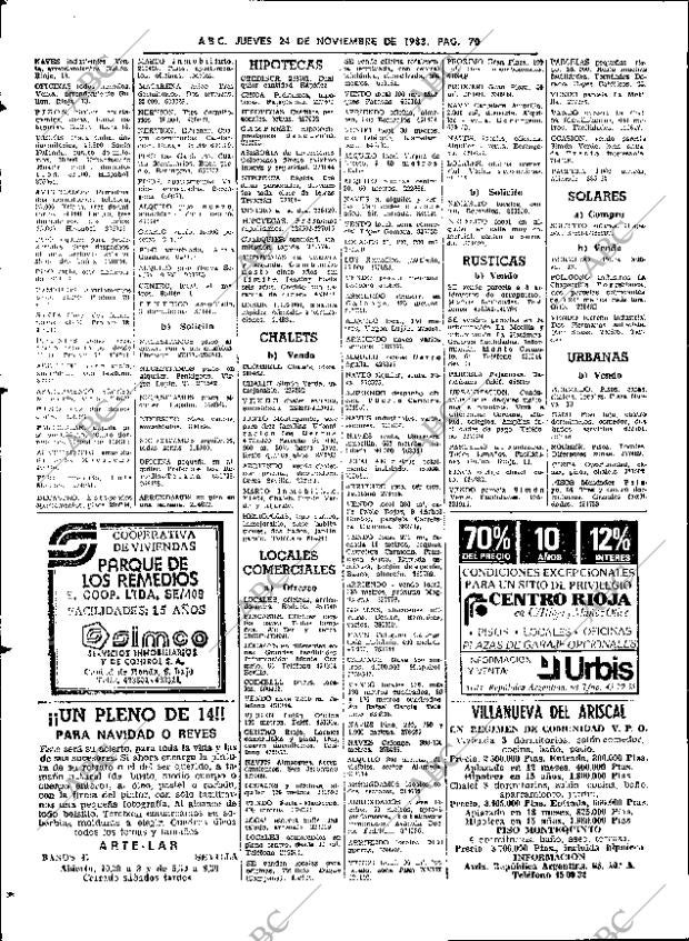 ABC SEVILLA 24-11-1983 página 70