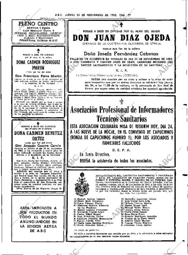 ABC SEVILLA 24-11-1983 página 77