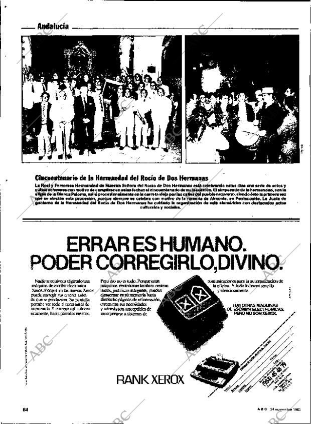 ABC SEVILLA 24-11-1983 página 84