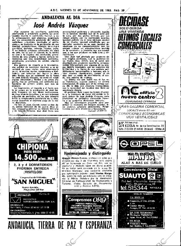 ABC SEVILLA 25-11-1983 página 29