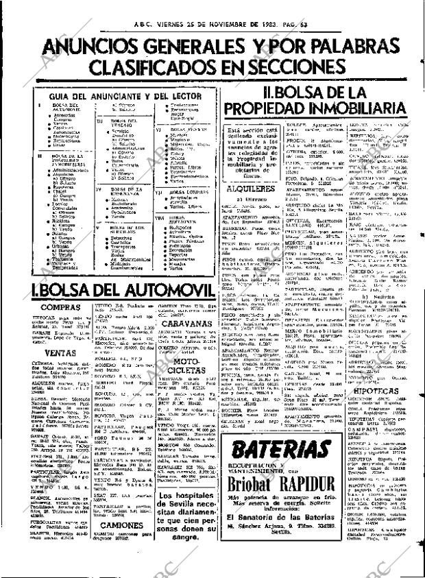 ABC SEVILLA 25-11-1983 página 63