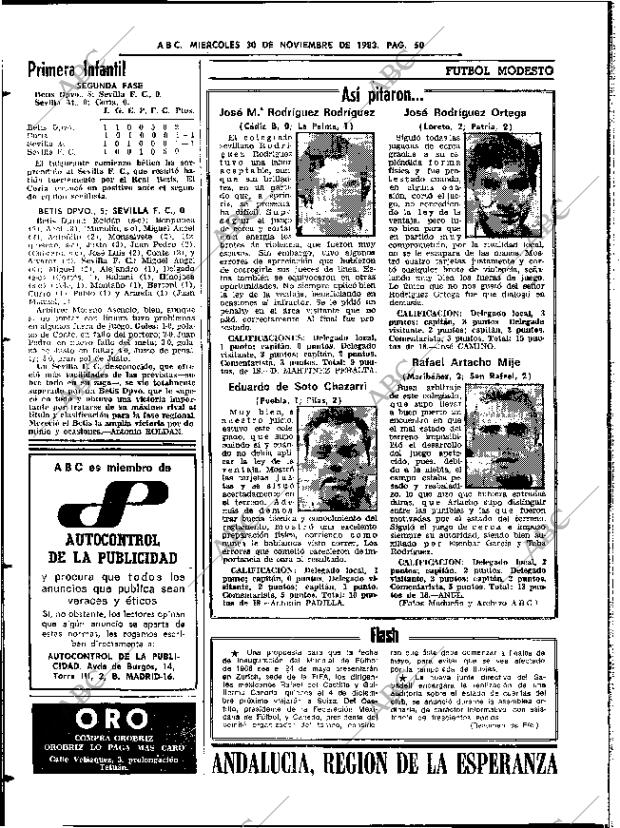 ABC SEVILLA 30-11-1983 página 50