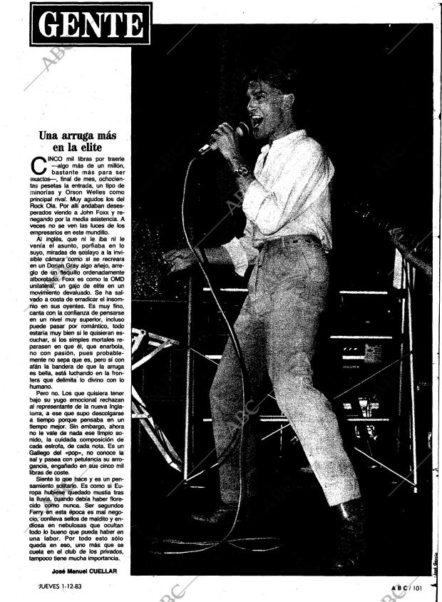 ABC MADRID 01-12-1983 página 101
