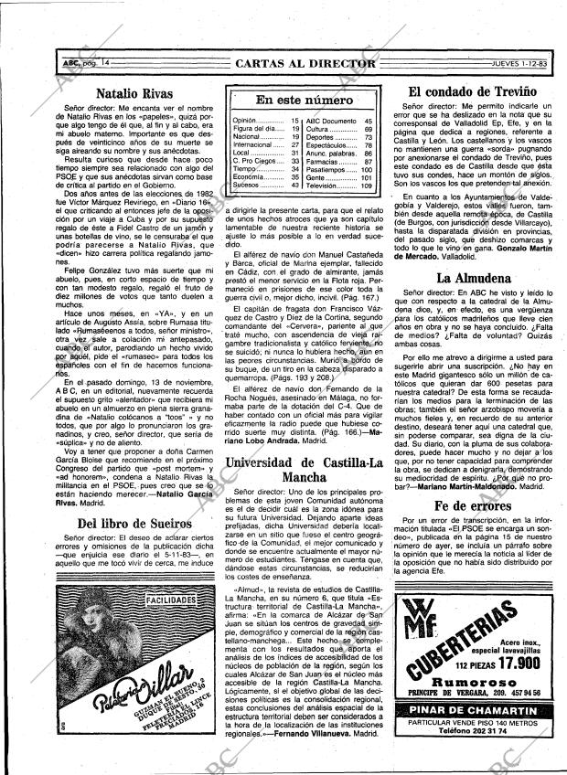 ABC MADRID 01-12-1983 página 14