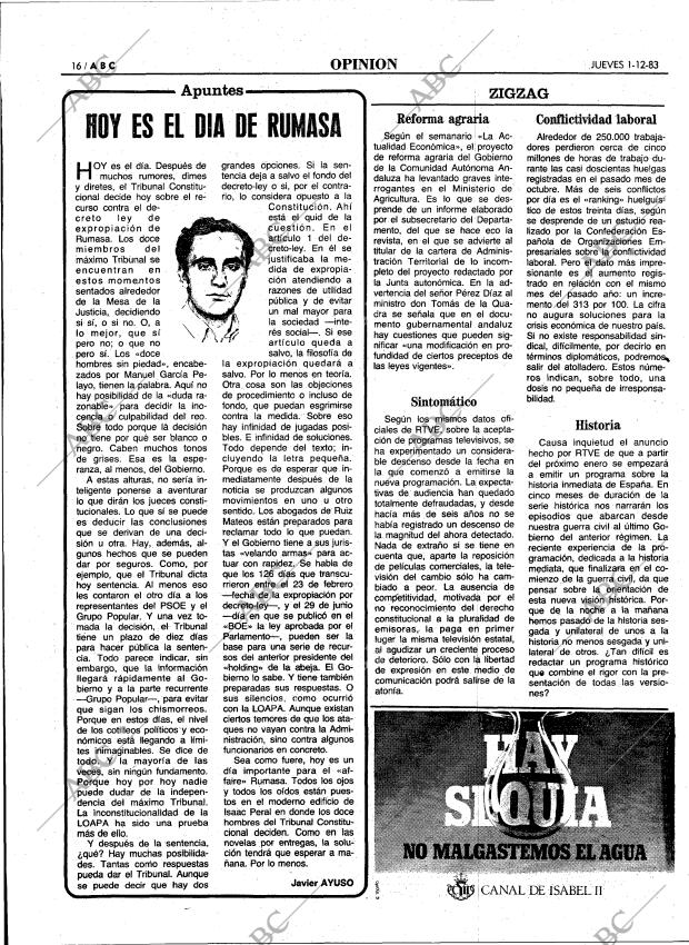 ABC MADRID 01-12-1983 página 16