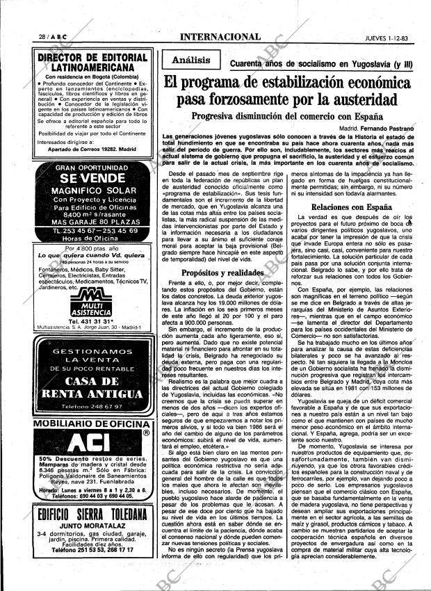 ABC MADRID 01-12-1983 página 28