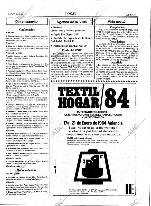 ABC MADRID 01-12-1983 página 33