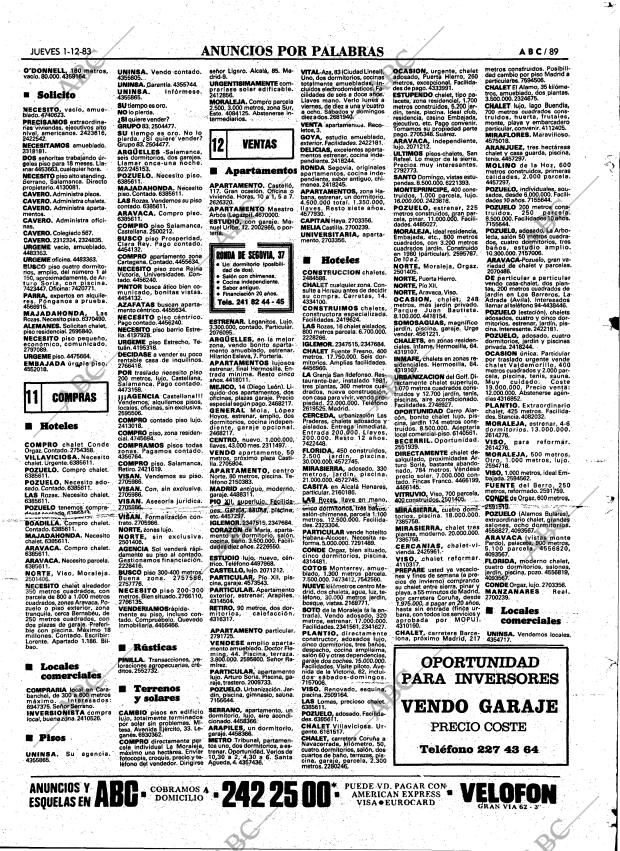 ABC MADRID 01-12-1983 página 89