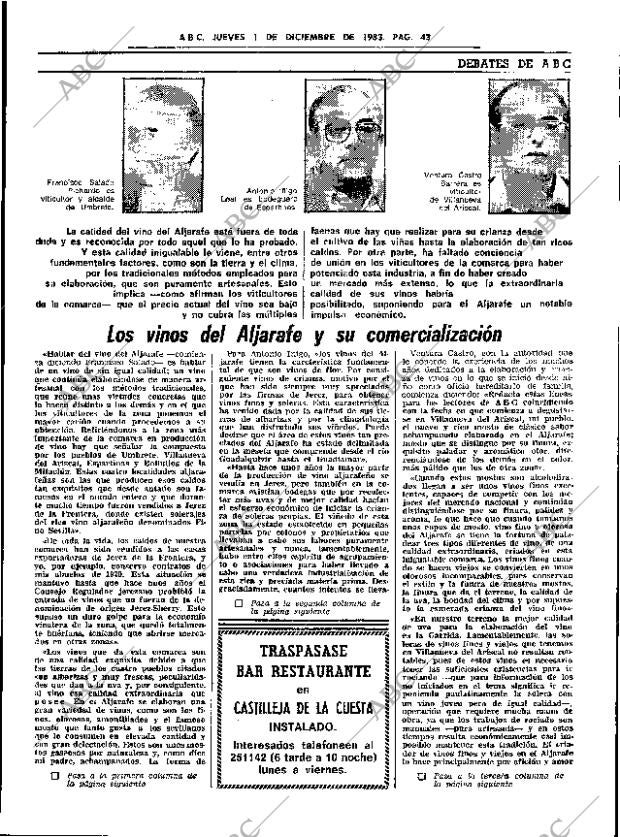 ABC SEVILLA 01-12-1983 página 43