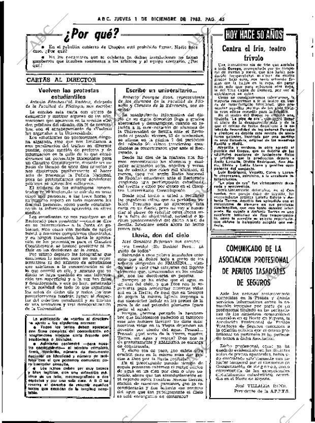 ABC SEVILLA 01-12-1983 página 45