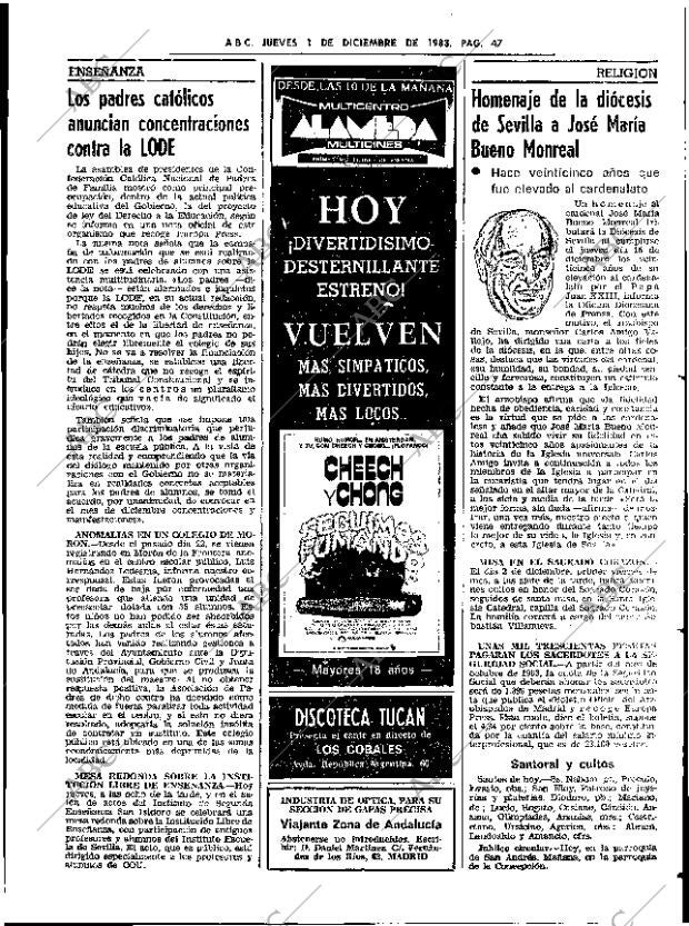 ABC SEVILLA 01-12-1983 página 47