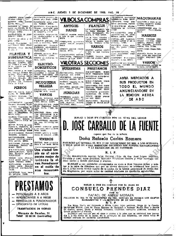 ABC SEVILLA 01-12-1983 página 70