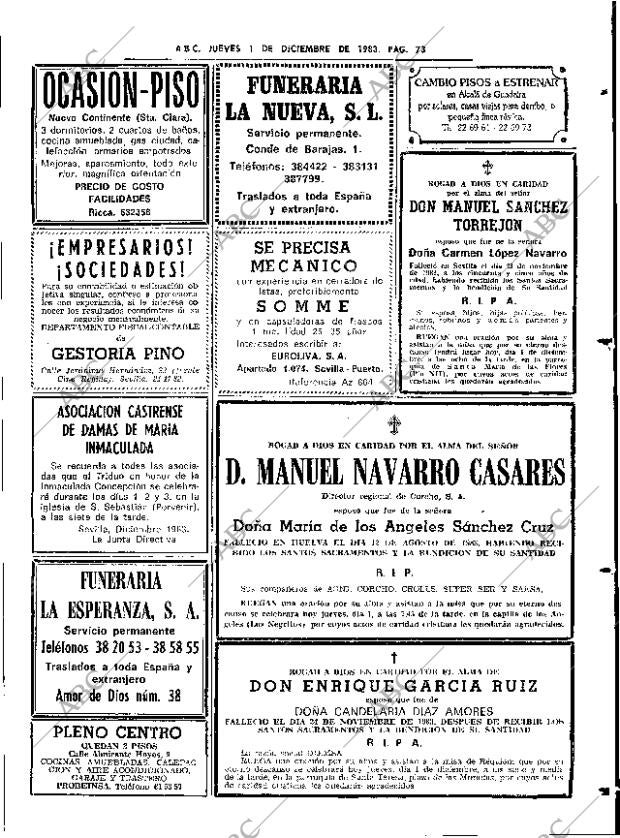ABC SEVILLA 01-12-1983 página 73