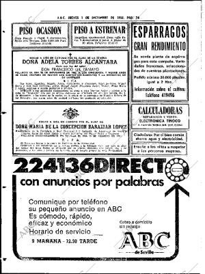 ABC SEVILLA 01-12-1983 página 74