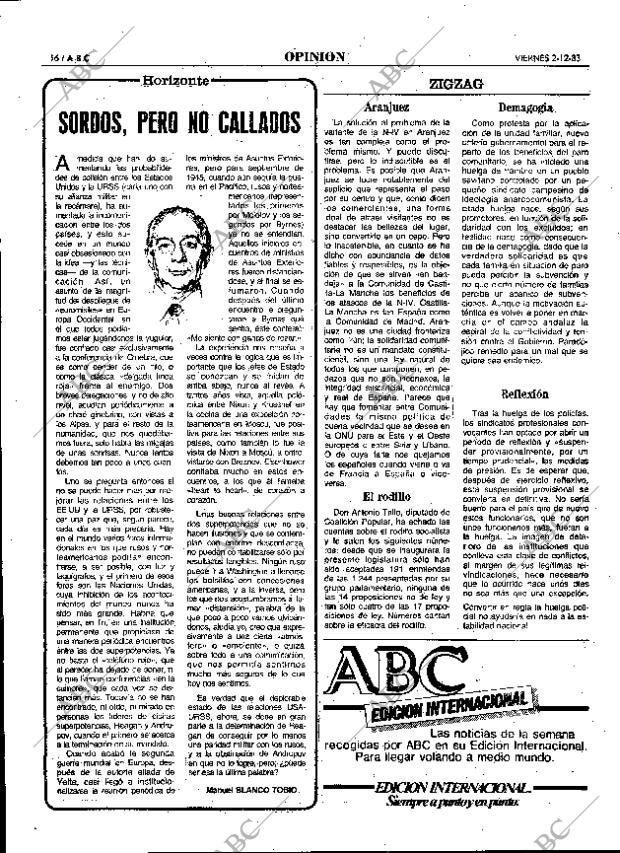 ABC MADRID 02-12-1983 página 16