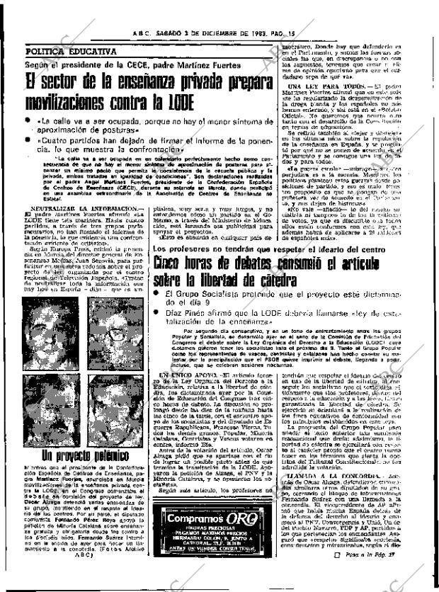 ABC SEVILLA 03-12-1983 página 15