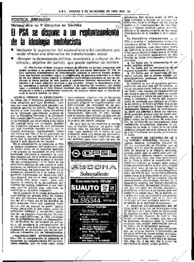 ABC SEVILLA 03-12-1983 página 23