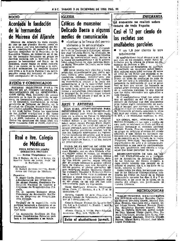 ABC SEVILLA 03-12-1983 página 52