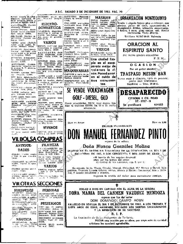 ABC SEVILLA 03-12-1983 página 70