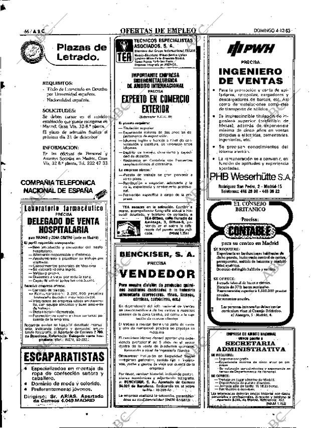 ABC MADRID 04-12-1983 página 66