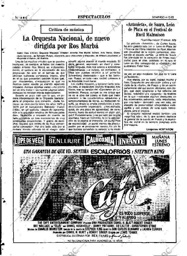 ABC MADRID 04-12-1983 página 76