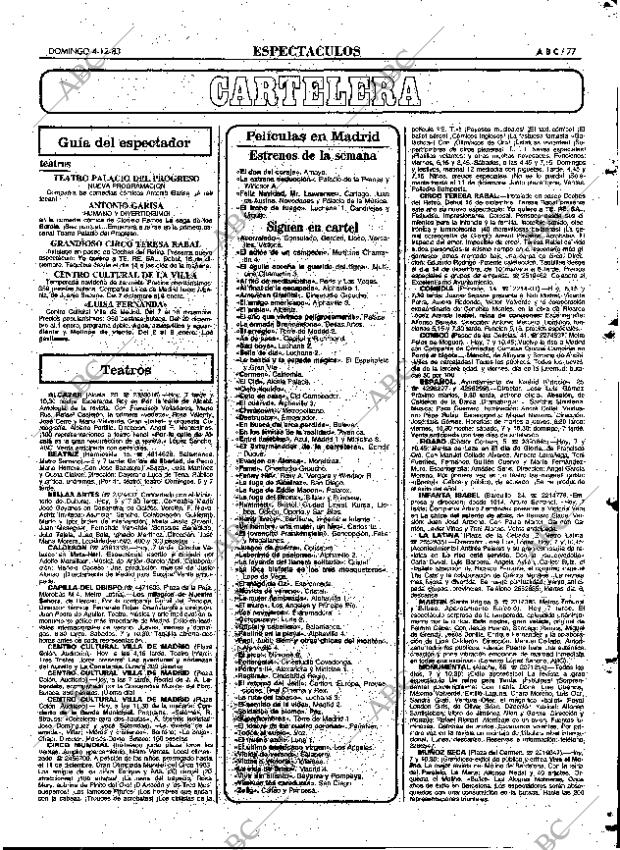 ABC MADRID 04-12-1983 página 77
