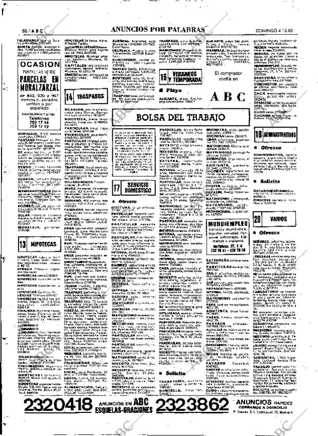 ABC MADRID 04-12-1983 página 88