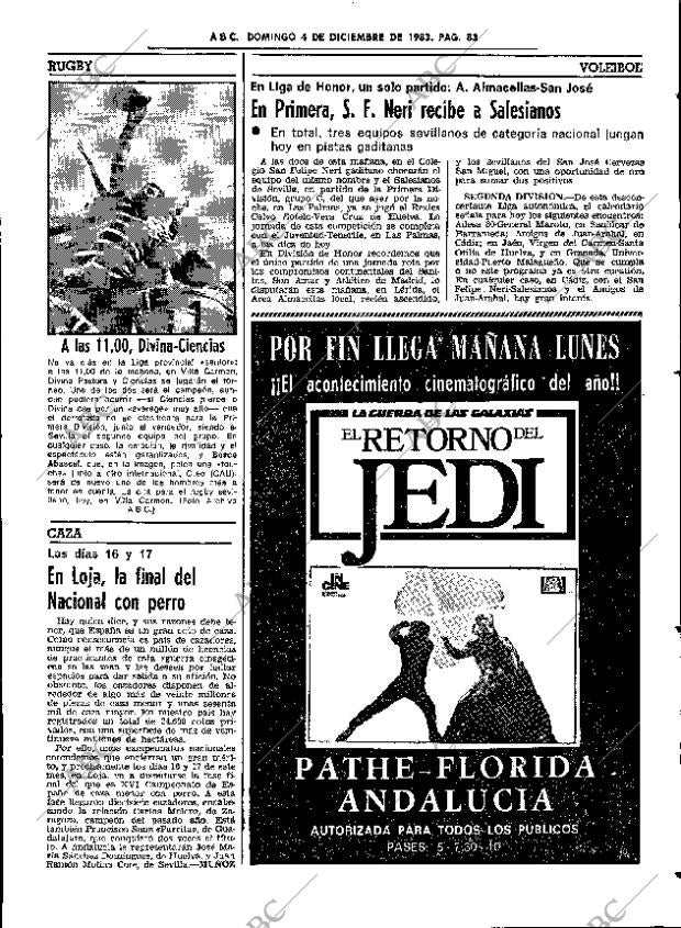 ABC SEVILLA 04-12-1983 página 83