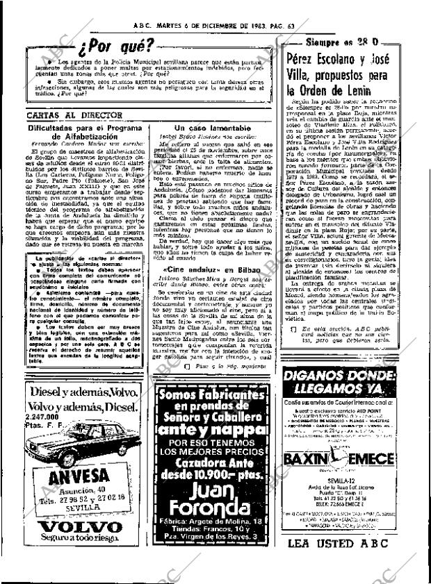 ABC SEVILLA 06-12-1983 página 63