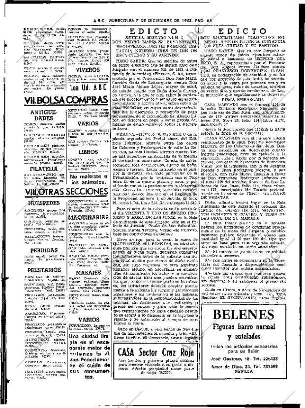 ABC SEVILLA 07-12-1983 página 64