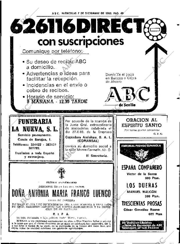 ABC SEVILLA 07-12-1983 página 69