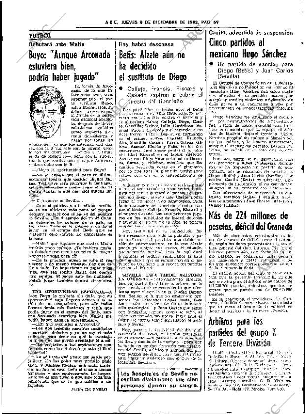 ABC SEVILLA 08-12-1983 página 69