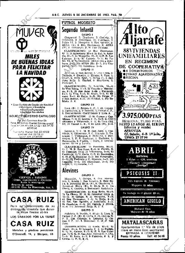 ABC SEVILLA 08-12-1983 página 70