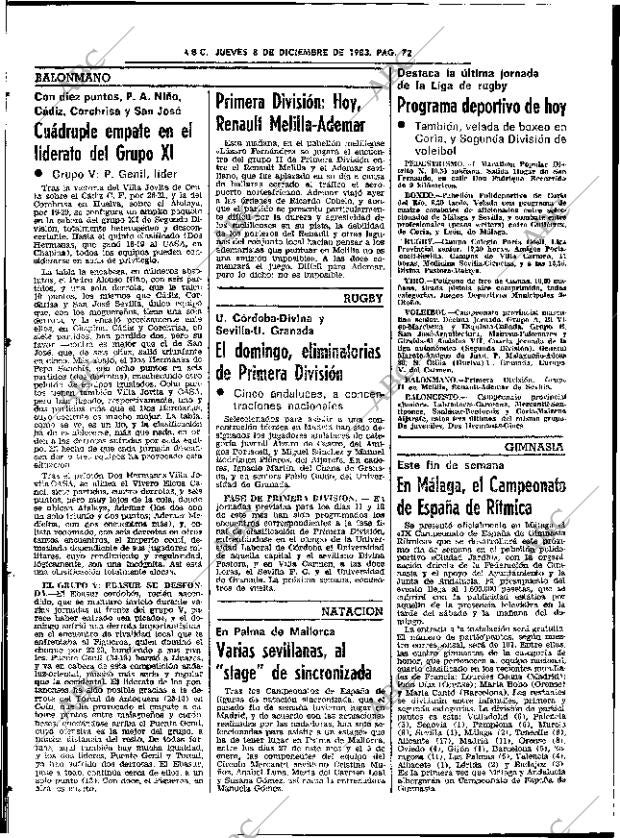 ABC SEVILLA 08-12-1983 página 72
