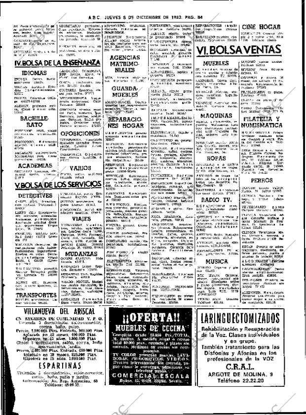 ABC SEVILLA 08-12-1983 página 84