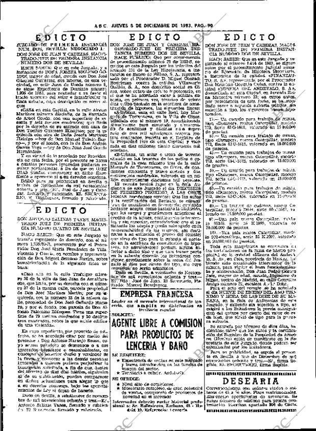 ABC SEVILLA 08-12-1983 página 90