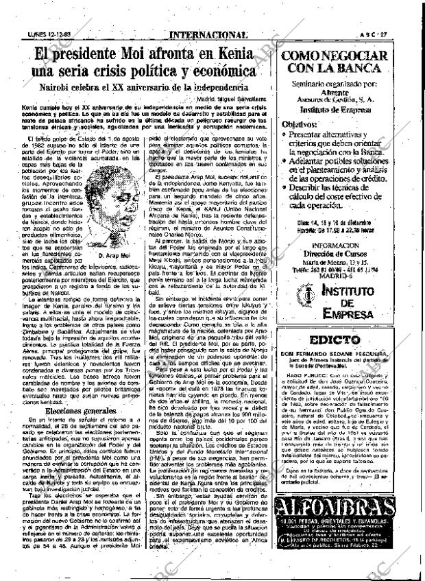 ABC MADRID 12-12-1983 página 27