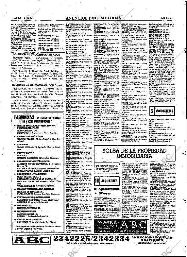 ABC MADRID 12-12-1983 página 71