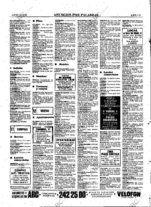 ABC MADRID 12-12-1983 página 73