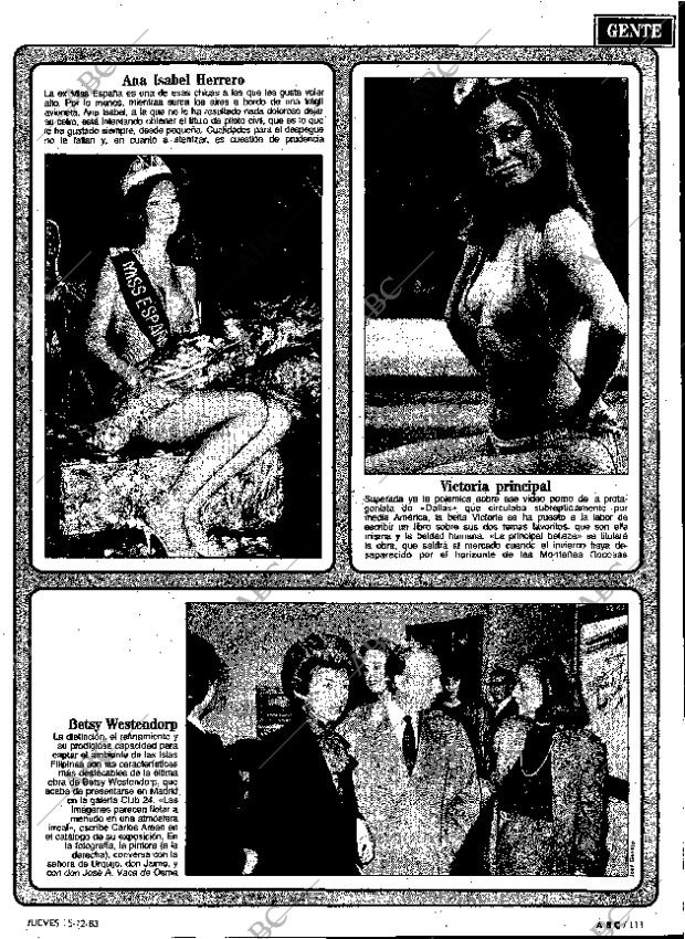 ABC MADRID 15-12-1983 página 111
