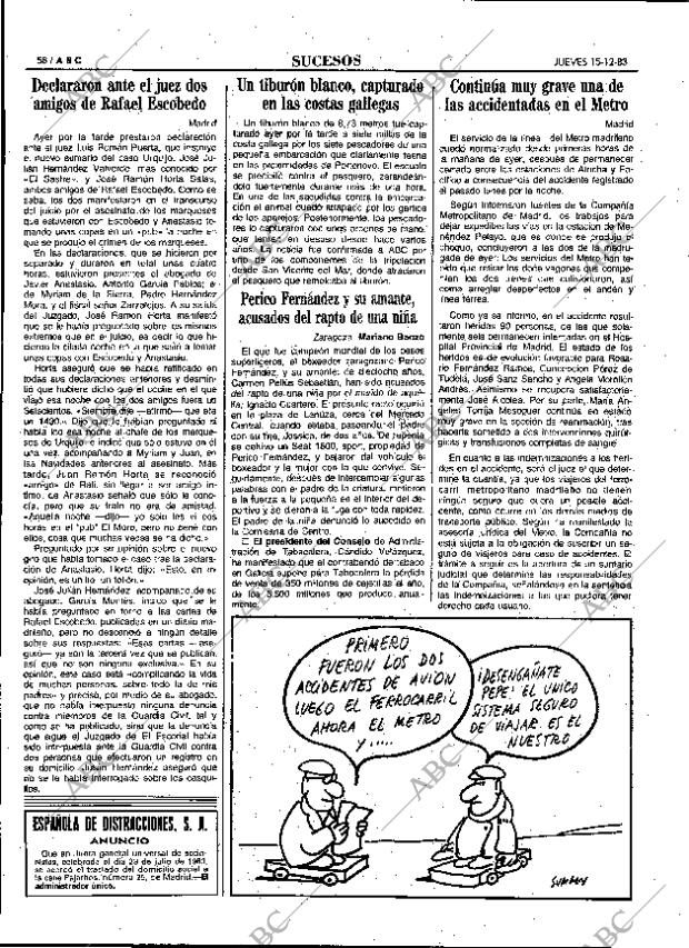 ABC MADRID 15-12-1983 página 58