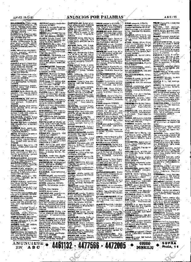 ABC MADRID 15-12-1983 página 93