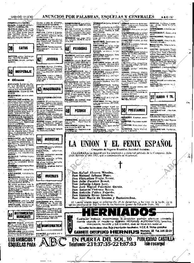 ABC MADRID 17-12-1983 página 87