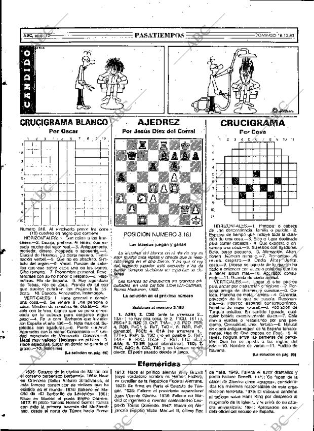 ABC MADRID 18-12-1983 página 112