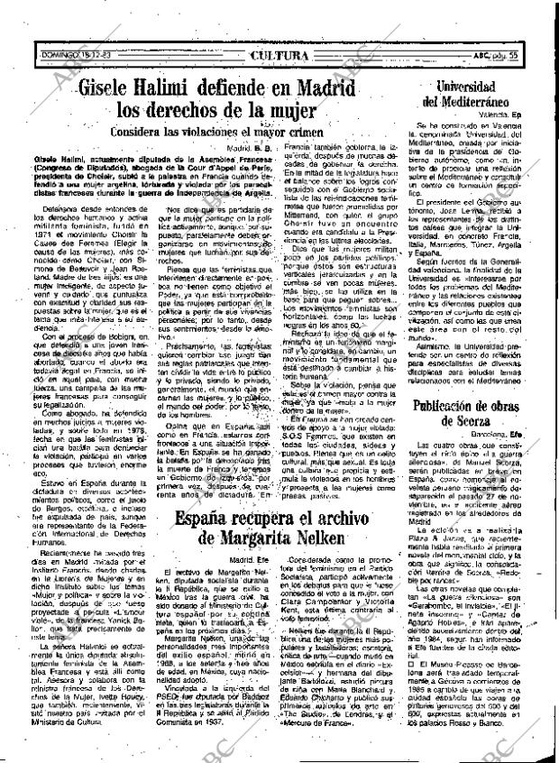 ABC MADRID 18-12-1983 página 55