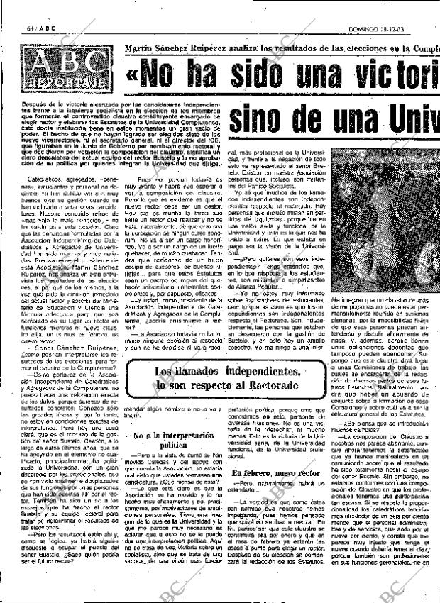 ABC MADRID 18-12-1983 página 64