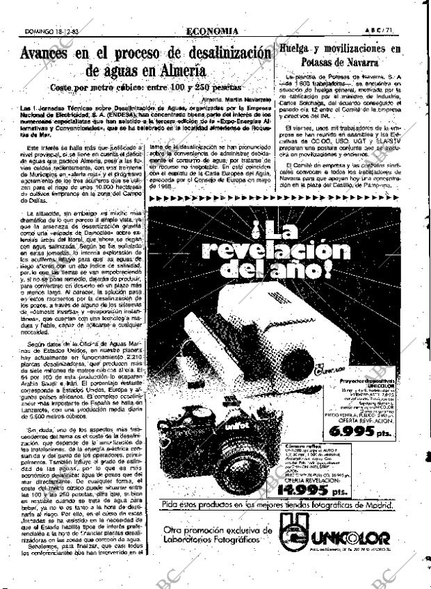 ABC MADRID 18-12-1983 página 71